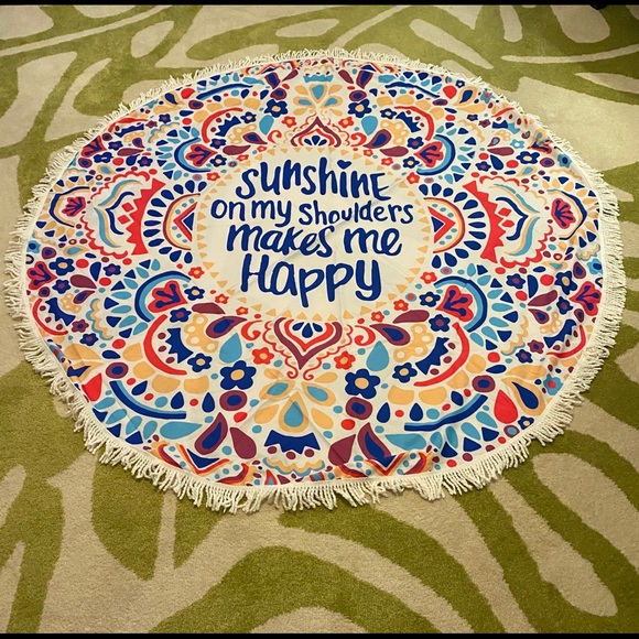 Round Beach Throw π